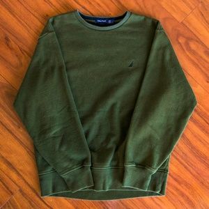 Vintage Nautica Olive Green Crewneck Sweatshirt